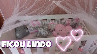 Montando o kit mini berço nuvem ❤️✨️