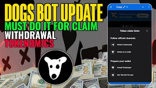 Dogs Airdrop Withdrawal Update | Dogs Airdrop Claim Update | Dogs Airdrop Tokenomics Update