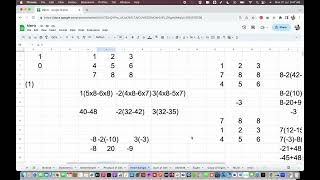 Every Row or Column Interchange will change the sign of the Determinant value.