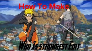 How To Make "Who Is Strongest" Edit on Phone.CapCut