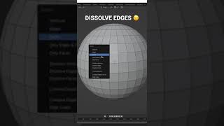 How to Dissolve Edges (Instead of Delete) when you Model in Blender 😉 #shorts