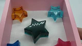 Rainbow star shelf decor