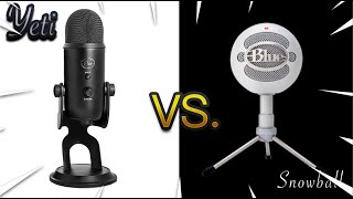 BLUE YETI vs BLUE SNOWBALL. Sound test, review, best mic for Youtube?