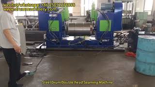 Steel Drum Double head Seaming Machine