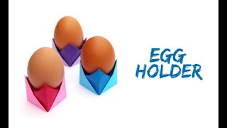 Origami Paper Easter Egg Holder - egg cup