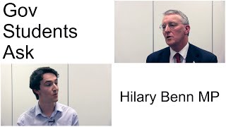 Gov Students Ask: Hilary Benn MP about Britain & Europe