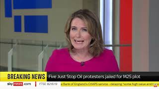 Five Just Stop Oil Supporters Jailed | Sky News | 18 July 2024 | Just Stop Oil