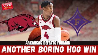 ARKANSAS DEFEATS FURMAN | THE WU PIG PODCAST NOT IMPRESSED