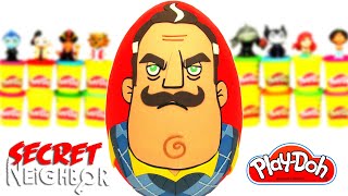 Ovo Surpresa Gigante Hello Neighbor em Português Brasil Massinha Play Doh