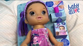 Baby Alive Glam Spa Baby Nail Polish and Makeup Doll