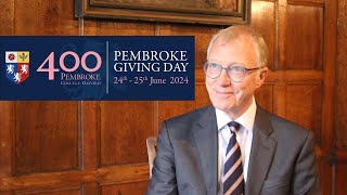 Sir Ernest Ryder, Master of Pembroke College, announces our 400th Anniversary Giving Day