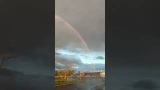 2 beautiful rainbows after the rain! #california #nature #beautiful #rain #rainbow