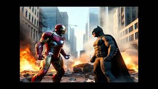 Epic Showdown: Batman vs Iron Man in the city Battle