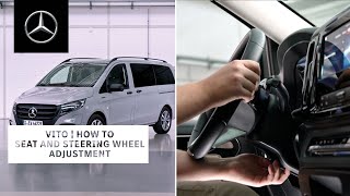 Mercedes-Benz Vito & eVito 2024 | How To Adjust Seat And Steering Wheel