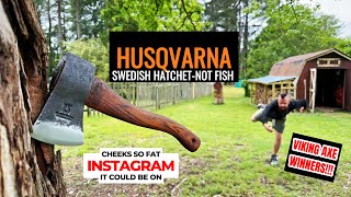 Axe Throwing with the Husqvarna Swedish hatchet! #axethrowing #axe #skills #review #vikings