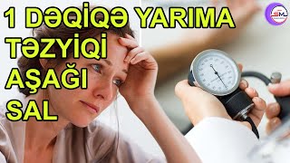 Yüksək təzyiqi dəqiqə yarıma aşağı salmağın YOLU