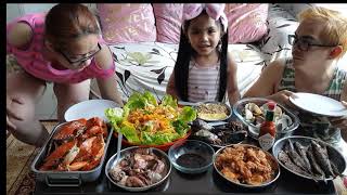 Seafood Mukbang with Princess Kits |  먹는 放送