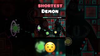 The Shortest Demon In Geometry Dash #short