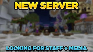 My NEW Practice Server... (1.8-1.19 BEDROCK) NEED MEDIA & STAFF