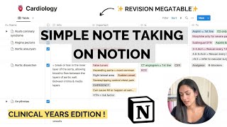 How I Use Notion To Take Notes & Revise as a Medical Student // Part 2 *Clinical Years Edition*