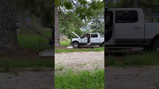 Redneck Frame Straightener 😂 #reels #truck #wreck #crash #explore #shorts #shortvideo #short #ford