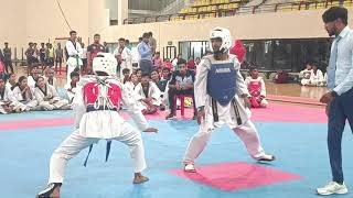 Ankit (hzb) Red vs Rahul pardhan (dhanbad) Blue SGFI National Trail at Ranchi Khelgaon, Jharkhand