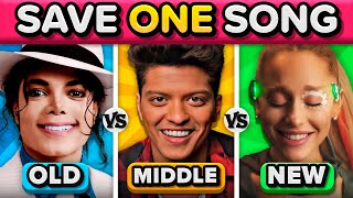 Save One Song: 📻 OLD vs 💿 MIDDLE vs 📱 NEW | Music Quiz