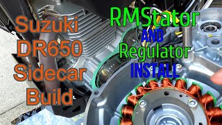 2020 Suzuki DR650 sidecar build / RMSTATOR and REGULATOR install & hack to switch wires at CDI plug