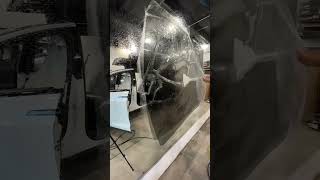 Tesla Model X Front Windshield Window Tint #tesla #timelapse #cars #learning