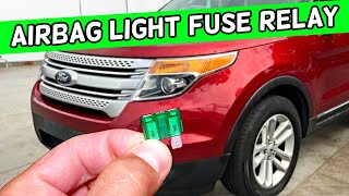 Ford Explorer Airbag Light Fuse Relay, Air Bag Light Fuse Location Replacement 2011 2012 2013 2014 2