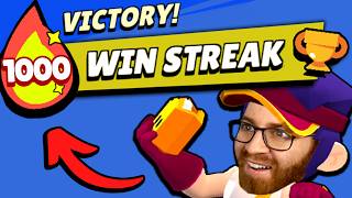 How I went on a 1000+ Win Streak in Brawl Stars! 🤯 (world record)