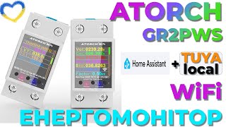 Огляд однофазного енергомонітора з реле Atorch GR2PWS. Працює з Tuya та Home Assistant. Tuya Local.