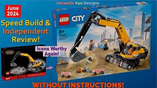 NEW LEGO City Construction Excavator 60420 - Review and Speed Build WITHOUT INSTRUCTIONS!