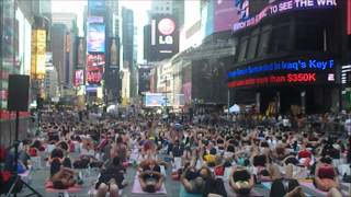 Solstice in Times Square - Mind Over Madness Yoga