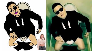 Psy 2nd Version of "GANGNAM STYLE - Drawing Meme