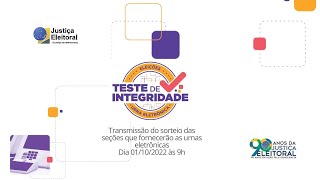 Escolha/sorteio das seções que fornecerão as urnas eletrônicas para o Teste de Integridade