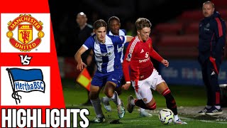 Manchester United vs Hertha Berlin | All Goals & Highlights | U21 International Cup | 01/09/24