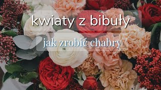 Jak zrobić - chabry z bibuły - zrób to sam