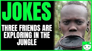 Adult Jokes - Three friends are exploring in the jungle | Funny Joke