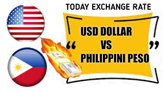 Dollar to Philippines peso rate today | Today dollar exchange rate