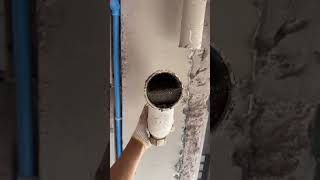 Someone has filled my drainpipe with cement.#construction #plumbing #plumber #electrian