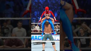 John Cena Vs Spiderman #wwe #wwe2k24 #romanreigns  #shorts