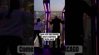 Skyscraper thrill ride TILT at night #360chicago #TILT #TiltChicago #spooky #scary #wow #Halloween