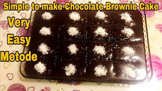 Simple to make Chocolate Brownies Cake