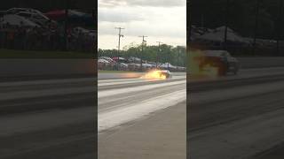 Ryan martins fireball Camaro blows up! #Fire #Explosion #dragracing #npk