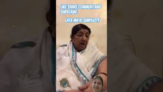 lata mangeshkar ki simplicity#shorts#latamangeshkar#lata