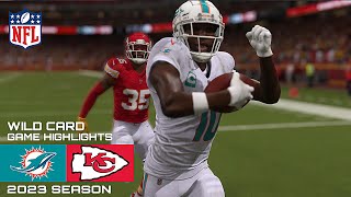 Miami Dolphins vs Kansas City Chiefs NFL Wild Card Simulation (Madden 24 Gameplay)