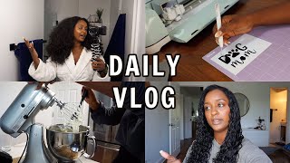 Daily Vlog : new hair cut, baking + diy's