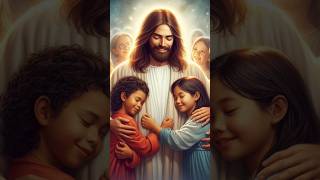 Jesús protege a los niños con amor 🙏😍😍🙏 #amor #amen #cristoteama #navidad #jesus