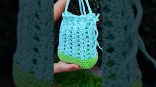 Lleva muchas cosas contigo en esta bella bolsa 🥰 #crochet #crochetaddict #amigurumi